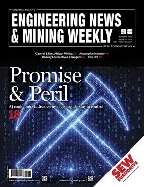 Cover of Engineering News and Mining Weekly