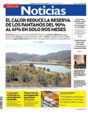 Cover of Diario de Noticias (Spain)