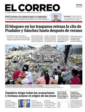 Cover of El Correo (Gipuzkoa)