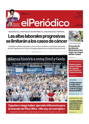 Cover of El Periodico - Castellano
