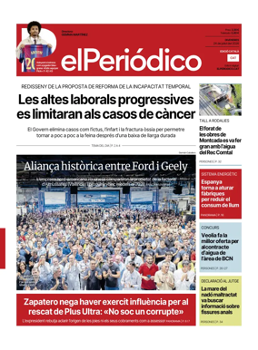 Cover of El Periodico - Catala