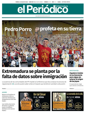 Cover of El Periodico Extremadura