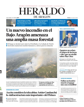 Cover of Heraldo de Aragon