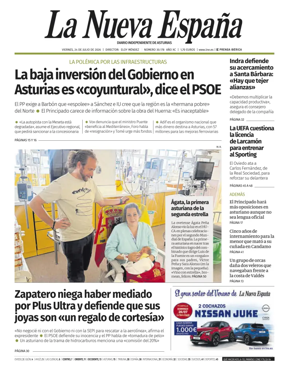 Cover of La Nueva Espana (Occidente)