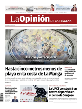 Cover of La Opinion de Murcia (Cartagena)