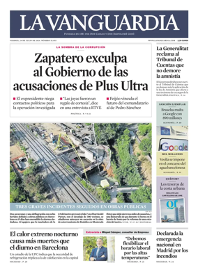 Cover of La Vanguardia