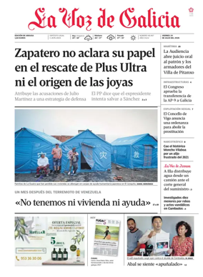 Cover of La Voz de Galicia (Arousa)