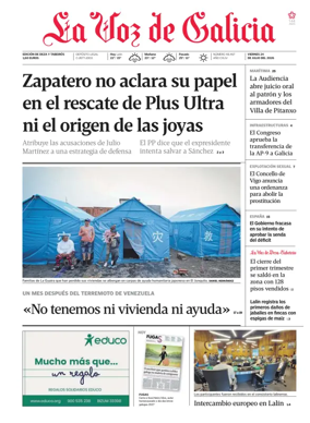 Cover of La Voz de Galicia (Deza)