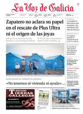 Cover of La Voz de Galicia (Viveiro)