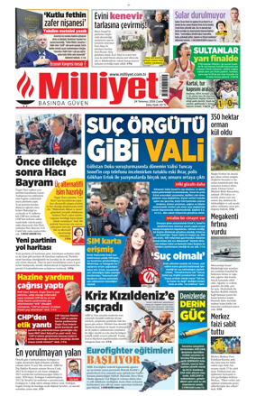 Cover of Milliyet