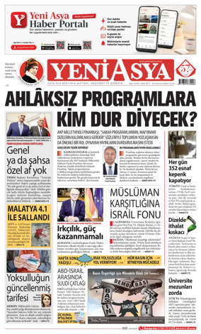 Cover of Yeni Asya