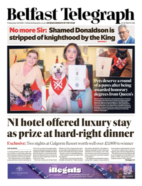 Cover of Belfast Telegraph