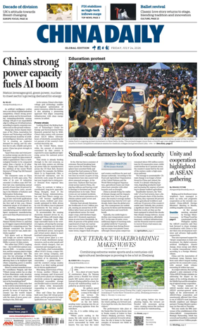 Cover of China Daily Global Edition (Europe)