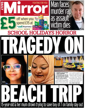 Cover of Daily Mirror (Northern Ireland)