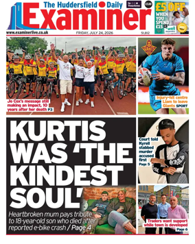 Cover of Huddersfield Daily Examiner