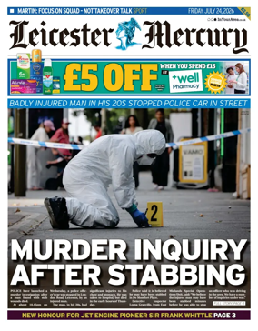 Cover of Leicester Mercury
