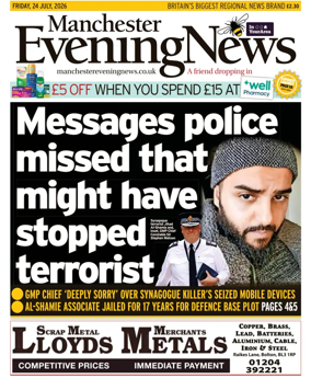 Cover of Manchester Evening News