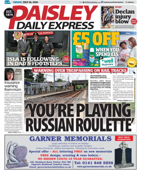 Cover of Paisley Daily Express