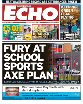 Cover of South Wales Echo
