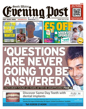Cover of South Wales Evening Post