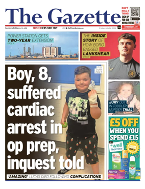 Cover of Teesside Evening Gazette