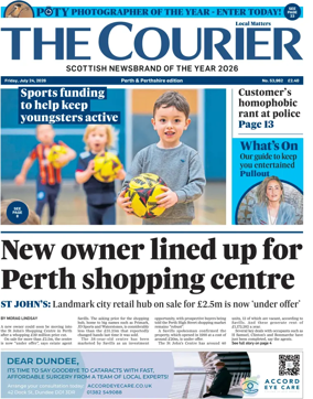 Cover of The Courier & Advertiser (Perth and Perthshire Edition)