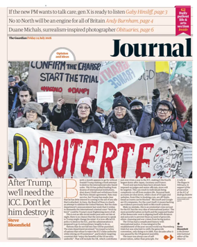 Cover of The Guardian e-paper Journal