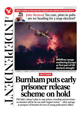 Cover of The Independent