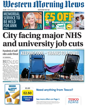 Cover of Western Morning News