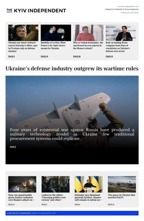 Cover of The Kyiv Independent