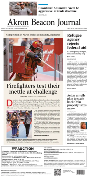Cover of Akron Beacon Journal