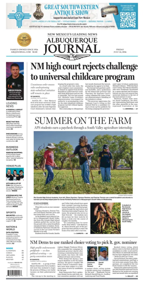 Cover of Albuquerque Journal