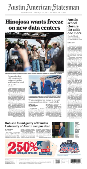 Cover of Austin American-Statesman