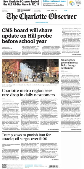 Cover of The Charlotte Observer