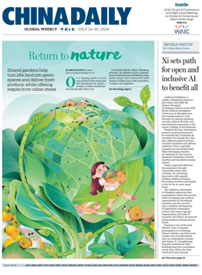 Cover of China Daily Global Weekly