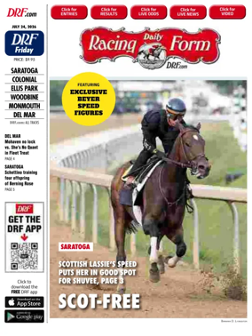 Cover of Daily Racing Form National Digital Edition