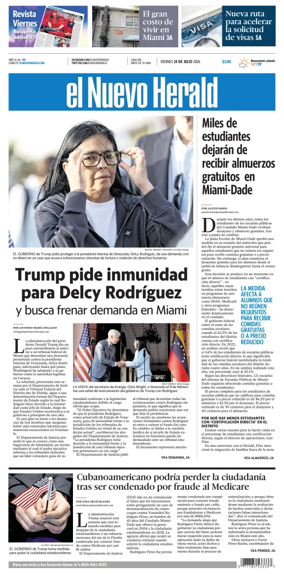 Cover of El Nuevo Herald