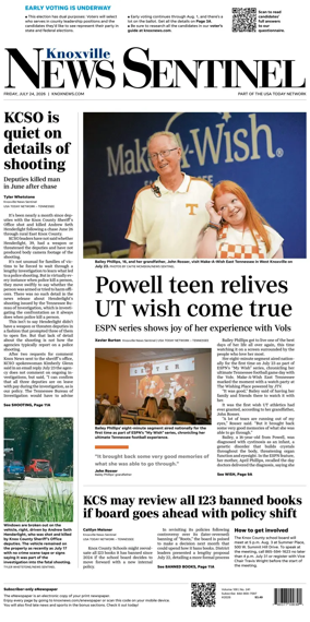 Cover of Knoxville News Sentinel