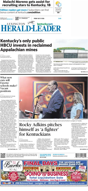 Cover of Lexington Herald-Leader