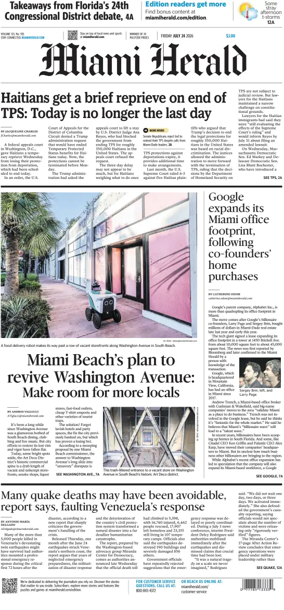 Cover of Miami Herald