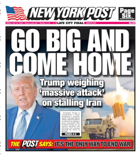 Cover of New York Post