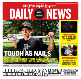Cover of Philadelphia Daily News