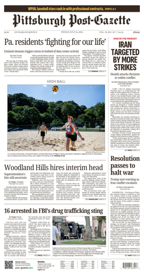 Cover of Pittsburgh Post-Gazette