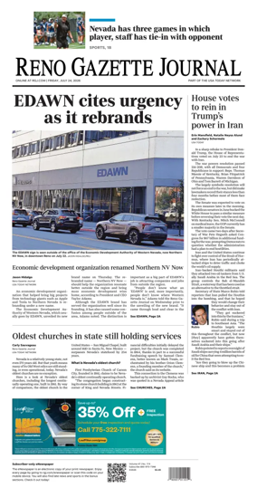 Cover of Reno Gazette Journal