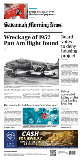 Cover of Savannah Morning News