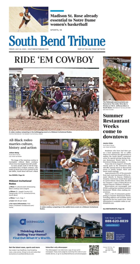 Cover of South Bend Tribune