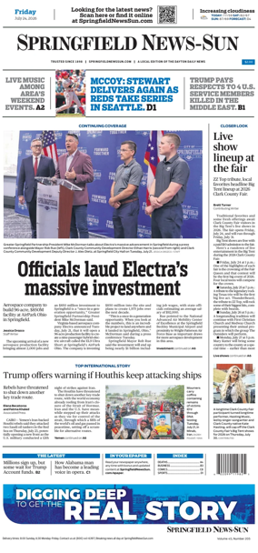 Cover of Springfield News-Sun