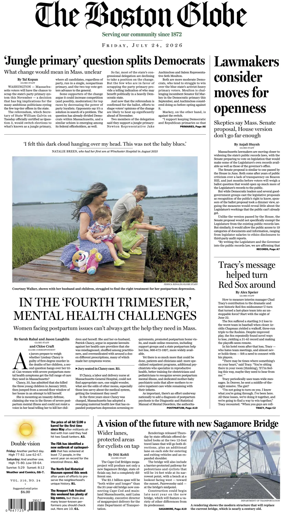 Cover of The Boston Globe