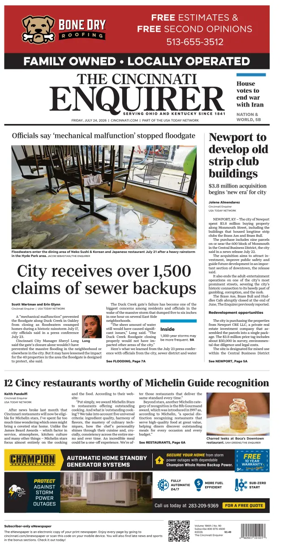 Cover of The Cincinnati Enquirer