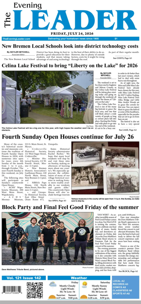 Cover of The Evening Leader
